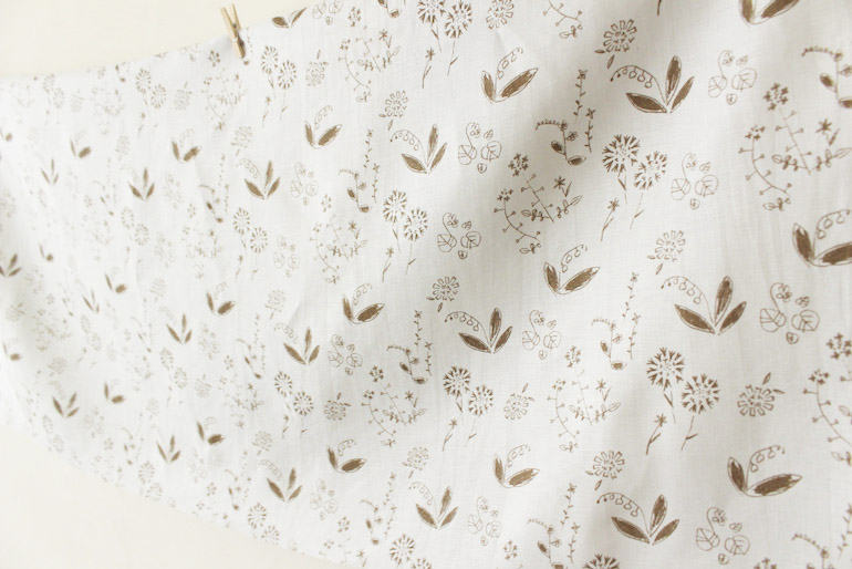 ワイルドフラワーズ サックスブルー×ベージュ